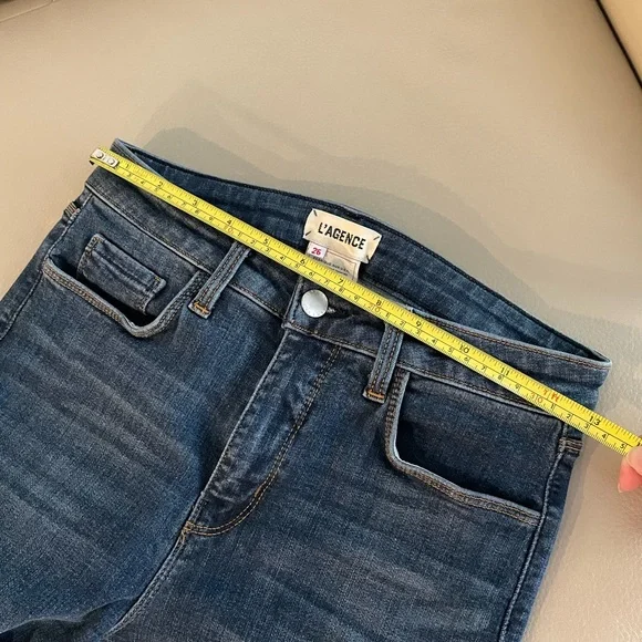 L'agence Margot Skinny Ankle Jeans Size 26 New Vintage - Picture 8 of 10